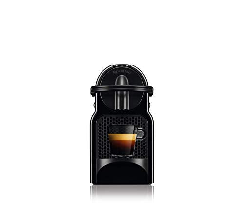 Nespresso De'Longhi EN 80.B Inissia Kapselmaschine, Hochdruckpumpe und Energiesparfunktion, Automatische Power Off 9 Minuten, Tassenfüllmenge für Espresso und Lungo, 0.7 l Wassertank, Schwarz