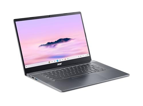 Acer Chromebook Plus 515 (CB515-2H-30CZ) Laptop | 15,6" FHD Display | Intel Core i3-1215U | 8 GB RAM | 128 GB SSD | Intel UHD Graphics | Google ChromeOS | AI-Features | grau