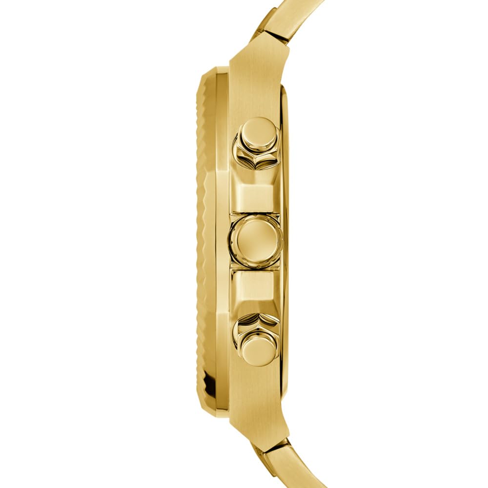 GUESS Herren Uhr Armbanduhr Equity GW0703G2 Edelstahl Gold