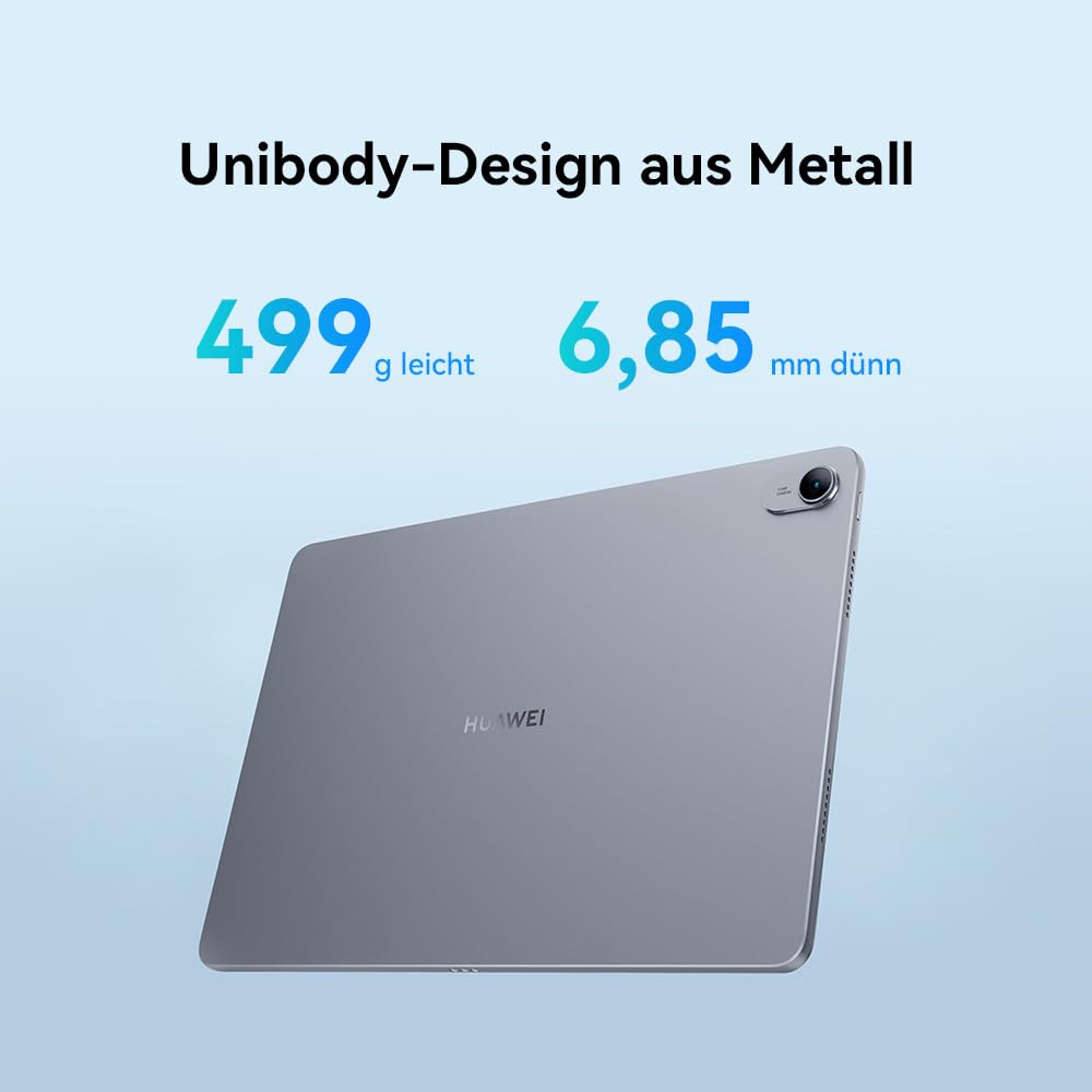 HUAWEI MatePad 11,5 Zoll Tablet, 2K FullView Display, WiFi 6, 6GB+128GB, 7700 mAh Akku, 6,85 mm dünnes Unibody-Metallgehäuse, Deutsche Version, grau