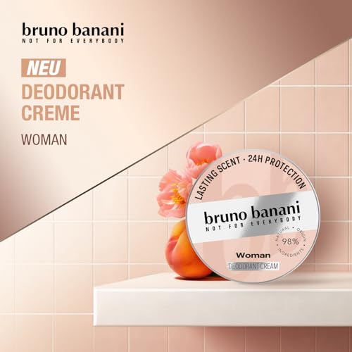 bruno banani Deo Creme Woman, 24-Stunden-Creme-Deodorant für Frauen, 40ml