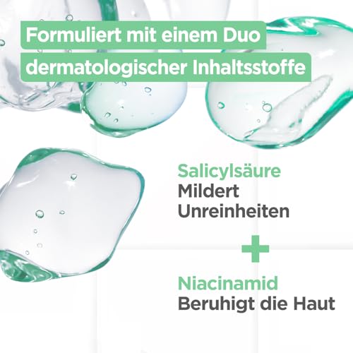 Mixa Anti-Unreinheiten Serum, Für zu Akne neigende und sensible Haut, Mit Salicylsäure, Squalan und Niacinamid, Geeignet für Gesicht & Hals, Hypoallergen, 30 ml