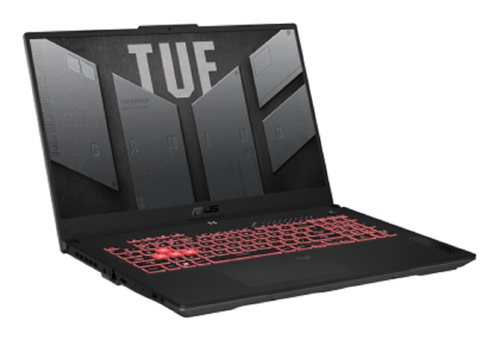 ASUS TUF Gaming A17 FA707NU-HX051W AMD Ryzen™ 5 7535HS Laptop 43,9 cm (17.3") Full HD 16 GB DDR5-SDRAM 512 GB SSD NVIDIA GeForce RTX 4050 Wi-Fi 6 (802.11ax) Windows 11 Home Schwarz