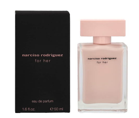 Narciso Rodriguez for her, femme/woman, Eau de Parfüm mit Zerstäuber, 50 ml (1er Pack), Glass, Pink