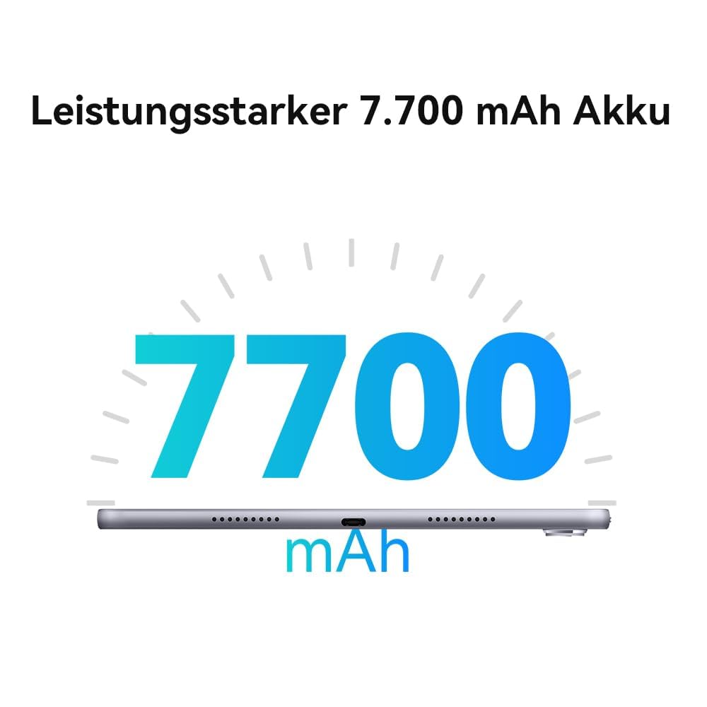 HUAWEI MatePad 11,5 Zoll Tablet, 2K FullView Display, inklusive Hülle mit Tastatur, WiFi 6, 8GB+128GB, 7700 mAh Akku, 6,85 mm dünnes Unibody-Metallgehäuse, grau