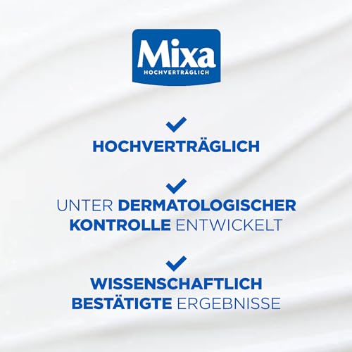 Mixa Urea hauterneuernde Creme mit Urea & Niacinamide, für trockene und raue und unebene Haut, repariert und glättet, Feuchtigkeitspflege für den Körper, Hände und Gesicht, Urea Cica Repair+, 400 ml