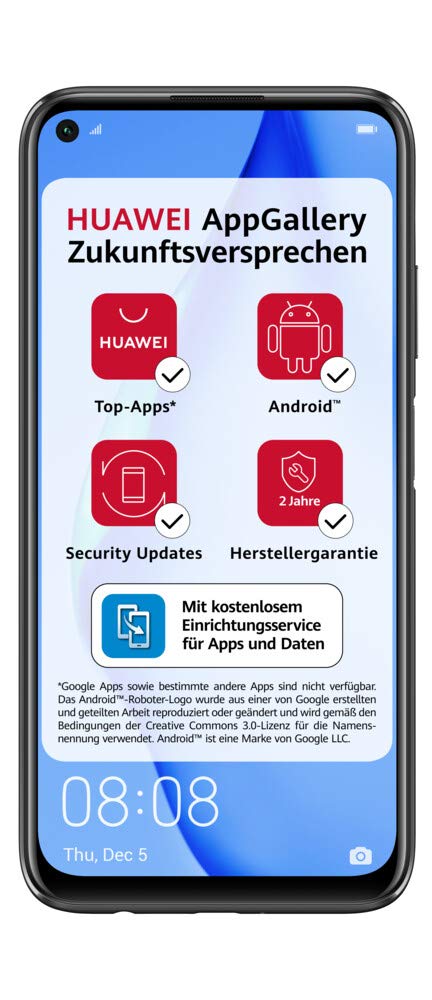 HUAWEI P40 lite 128GB Smartphone Midnight Black Dual-SIM Android 10.0