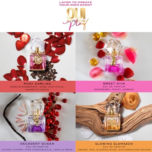 Juicy Couture - OUI Play Glowing Glamazon, Eau de Parfum Spray, mit Noten von Cremiger Iris, Glühendem Moschus und Sonnigen Hölzern, Parfüm für Damen - 15ml