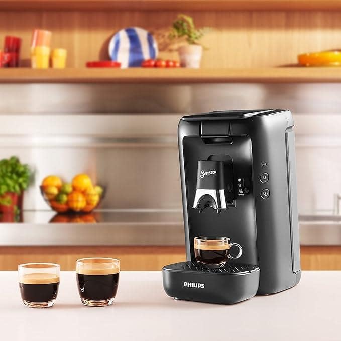 PHILIPS Senseo Maestro Kaffee Padmaschine – Intense Plus Technologie, Hochwertige Espressoqualität, Umweltfreundliches Design, 1,2L Wassertank, Memo-Funktion, Entkalkungsanzeige (CSA260/60)