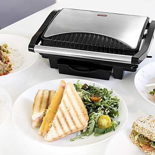 Cecotec Rock'nGrill 1500 Rapid Elektrogrill. RockStone-Steinverkleidung, höhenverstellbare Deckplatte, Fettwanne, 1500 W Leistung, umweltfreundliche Verkleidung (1000 W)