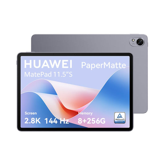 HUAWEI MatePad 11,5″S PaperMatte Edition Tablet, 8GB+256GB, 2,8K FullView Display, 144 Hz hohe Bildwiederholfrequenz, 8800 mAh Akku, Wi-Fi, Bluetooth, Space Gray