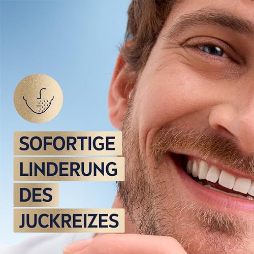 NIVEA MEN Sensitive Bart & Gesicht Pflege-Gel, schnell einziehende Bartpflege für empfindliche Männerhaut, beruhigende Gesichtspflege zur Linderung von Hautirritationen (50 ml)