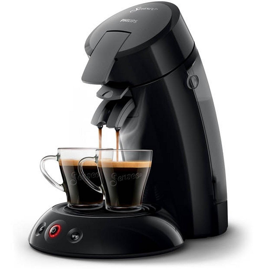 PHILIPS Senseo Original Kaffeepadmaschine mit Crema Plus, 1450 W, 0.7 Liter, Schwarz (HD6553/67)