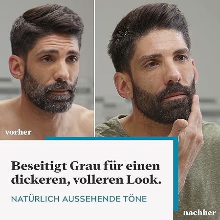 Just For Men Schnurrbart & Bart, Bart Farbe, Tönung, Bartfarbe, Eliminiert Graue Haare Für Ein Volleres Aussehen, Mit Applikatorpinsel, Farbe Blond, M10