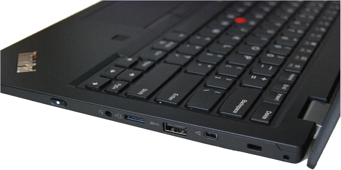 Lenovo ThinkPad L380 Business Laptop, 13,3 Zoll Bildschirm, Intel i5-8250U, 16 GB RAM, 256 GB SSD, Webcam, WLAN, BT, US-Tastatur, Windows 10 Pro (Generalüberholt)