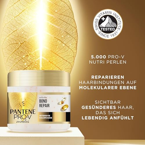 Pantene Pro-V Molecular Bond Repair Tiefenwirksame Haarpflege mit Biotin 300ml, Konzentrierte Pro-V Formel für Extrem Trockenes Haar, Sorgt für Sichtbar Gesünderes, Gestärktes und Regeneriertes Haar