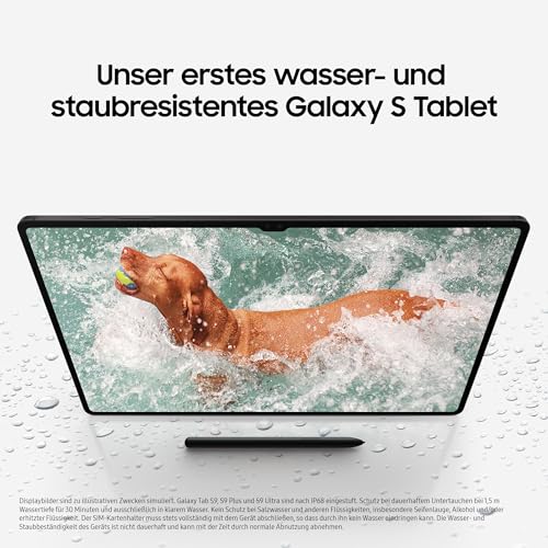 Samsung Galaxy Tab S9 AI-Android-Tablet, Wi-Fi, 128 GB / 8 GB RAM, MicroSD-Kartenslot, Inkl. S Pen, Simlockfrei ohne Vertrag, Graphit, Inkl. 36 Monate Herstellergarantie [Exklusiv bei Amazon]