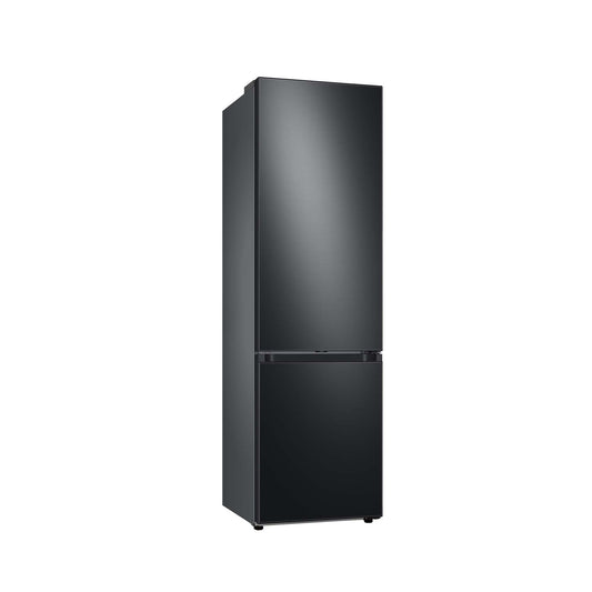 Samsung Bespoke Kühl-Gefrier-Kombination, Kühlschrank mit Gefrierfach, 203 cm, 387 l Gesamtvolumen, 114 l Gefrierteil, AI Energy Mode, Black Steel, RL38C7B5BB1/EG