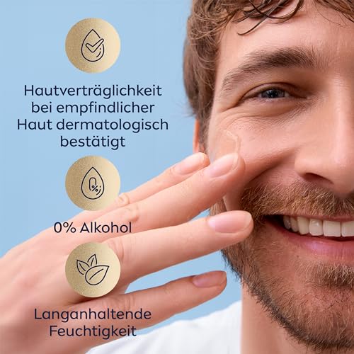 NIVEA MEN Sensitive Bart & Gesicht Pflege-Gel, schnell einziehende Bartpflege für empfindliche Männerhaut, beruhigende Gesichtspflege zur Linderung von Hautirritationen (50 ml)