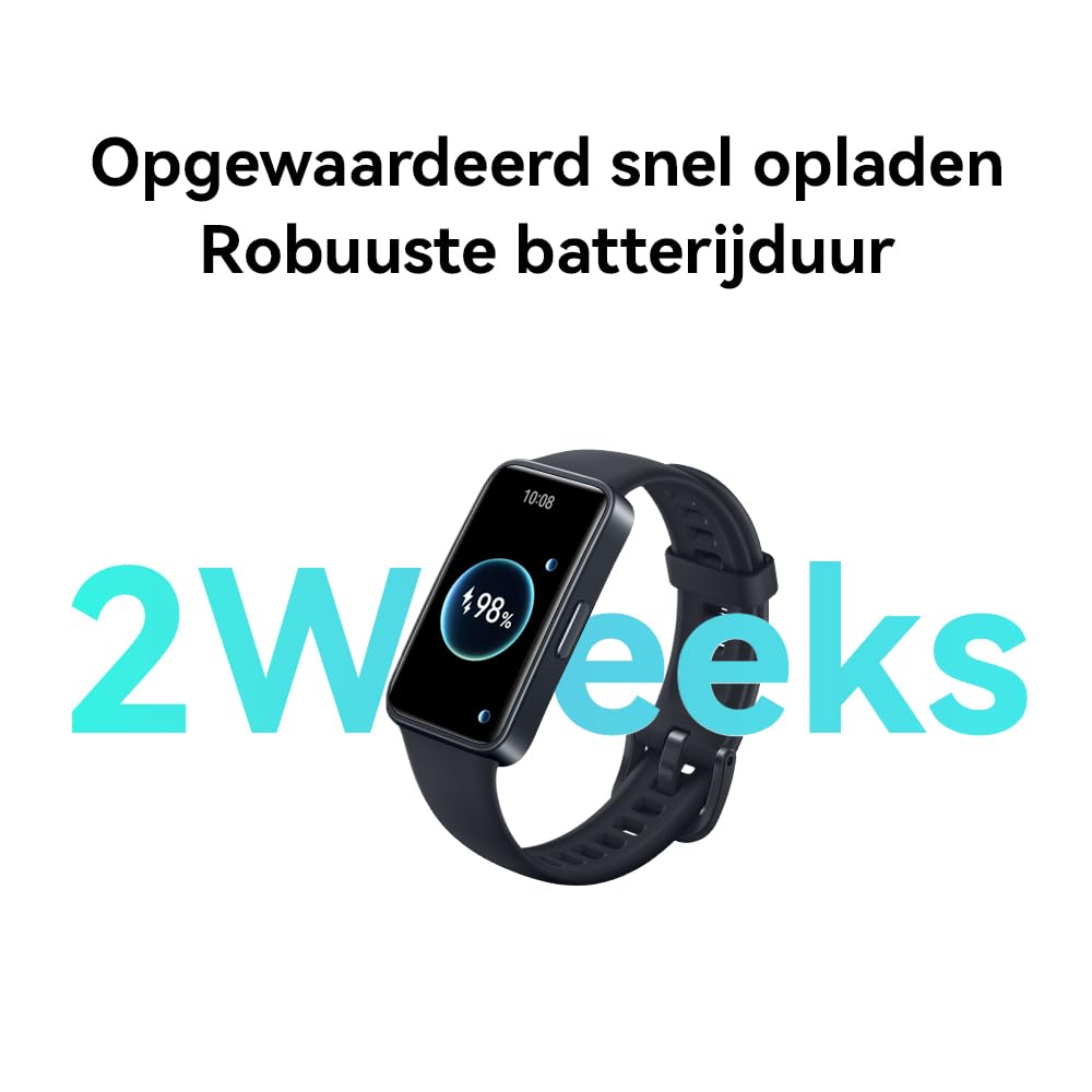 HUAWEI Band 8 Smartwatch, Ultra Flat Design, Sleep Tracking, 2 Week Battery Life, Health and Fitness Tracker, Compatible with Android & iOS, German Version, Midnight Black