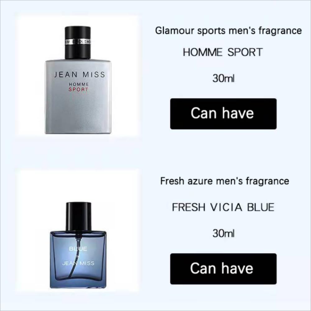 Parfüm Set für Herren, 3 Flaschen Herrenparfüm, Eau de Toilette für Herren, Lang Anhaltender Leichter Duft Körperparfüm für Männer, Parfum Geschenkset für Herren 30 ml x 3