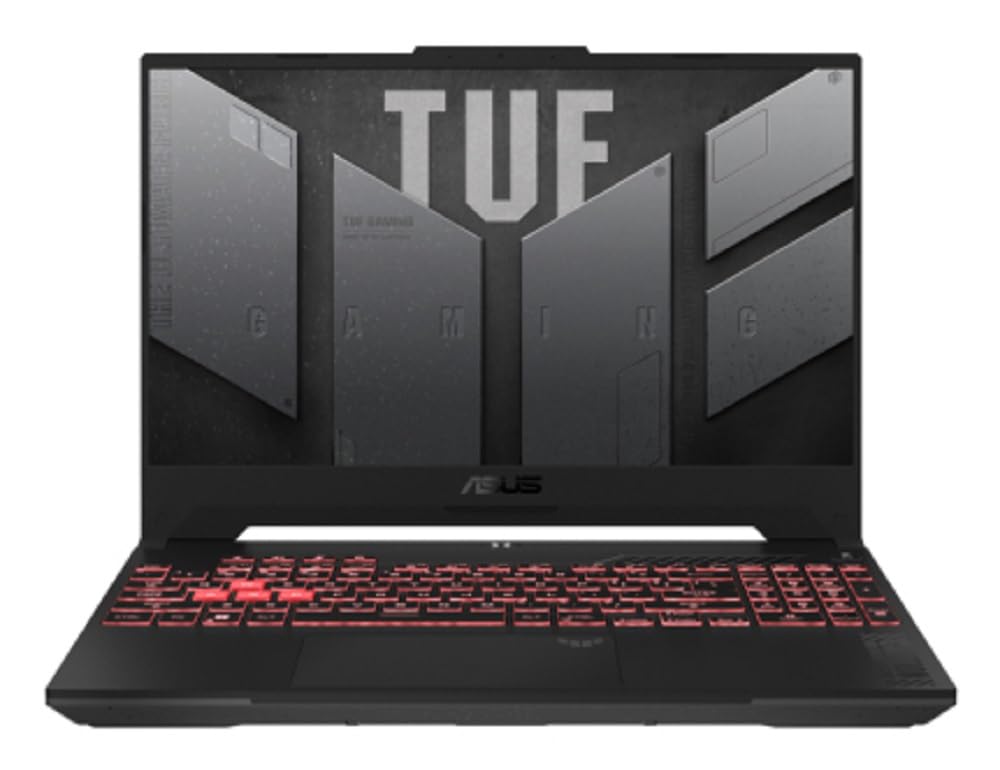 ASUS TUF Gaming A17 FA707NU-HX051W AMD Ryzen™ 5 7535HS Laptop 43,9 cm (17.3") Full HD 16 GB DDR5-SDRAM 512 GB SSD NVIDIA GeForce RTX 4050 Wi-Fi 6 (802.11ax) Windows 11 Home Schwarz