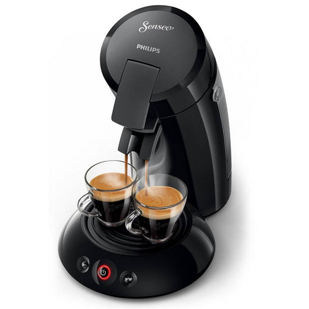 PHILIPS Senseo Original Kaffeepadmaschine mit Crema Plus, 1450 W, 0.7 Liter, Schwarz (HD6553/67)