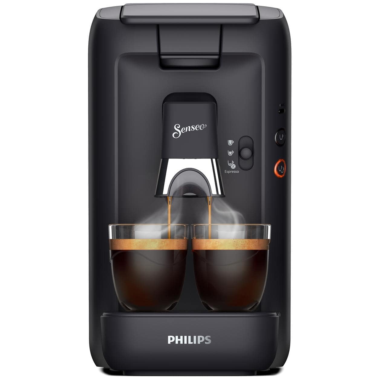 PHILIPS Senseo Maestro Kaffee Padmaschine – Intense Plus Technologie, Hochwertige Espressoqualität, Umweltfreundliches Design, 1,2L Wassertank, Memo-Funktion, Entkalkungsanzeige (CSA260/60)