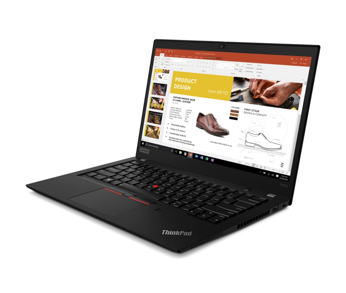 Lenovo ThinkPad T490s 14 Zoll 1920x1080 Full HD Intel Core i5 8265U 256GB SSD Festplatte 8GB Speicher Windows 11 Pro Webcam Notebook Laptop (Generalüberholt)