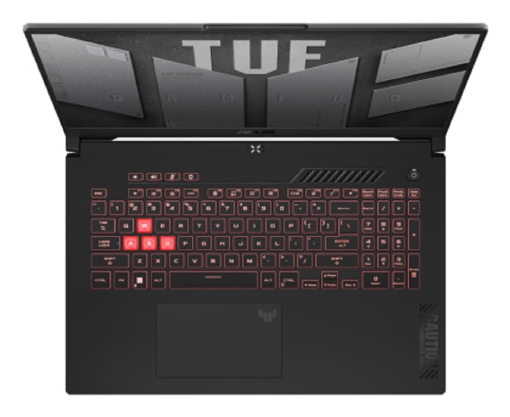 ASUS TUF Gaming A17 FA707NU-HX051W AMD Ryzen™ 5 7535HS Laptop 43,9 cm (17.3") Full HD 16 GB DDR5-SDRAM 512 GB SSD NVIDIA GeForce RTX 4050 Wi-Fi 6 (802.11ax) Windows 11 Home Schwarz