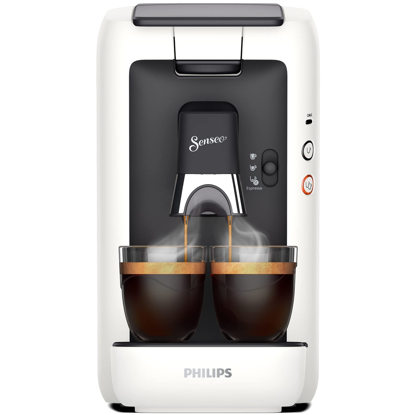 PHILIPS Senseo Maestro STAR Kaffeepadmaschine – Intense Plus Technologie, Perfekte Espressoqualität, 1,2L Wassertank, Umweltfreundliches Design, Memo-Funktion, Entkalkungsanzeige (CSA260/10)