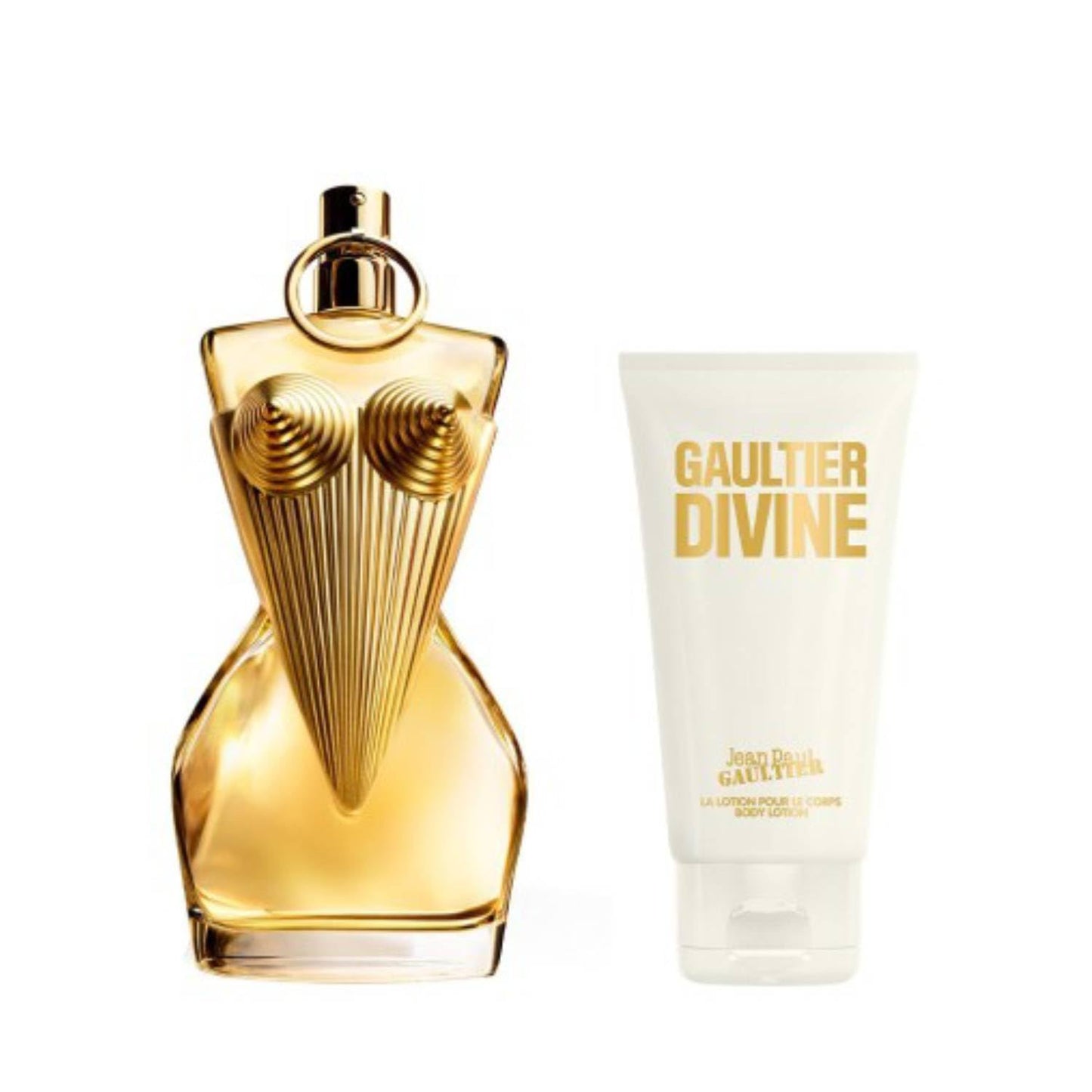 Jean Paul Gaultier Gaultier Divine Geschenkset für Damen, Eau De Parfum Spray 50 ml und parfümierte Körpercreme 75 ml