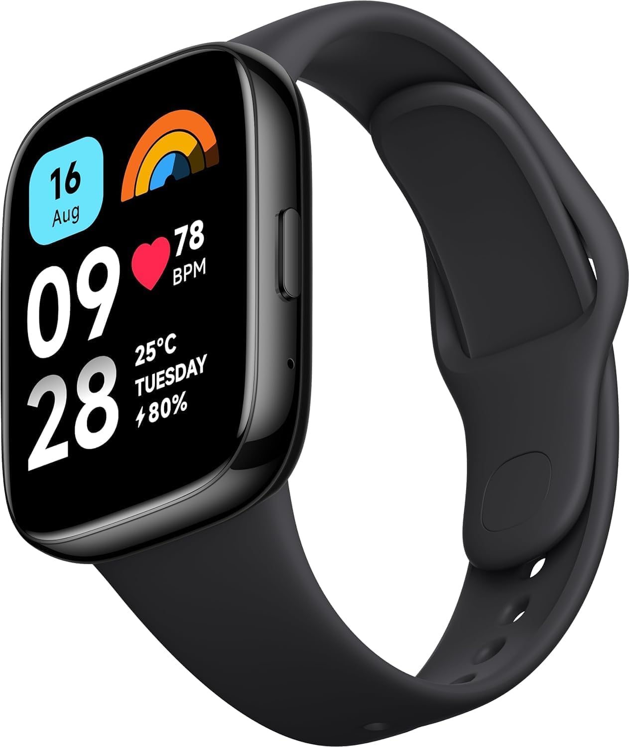 Xiaomi Redmi Watch 3 Active, 1.83 Inch LCD Display, Bluetooth Phone Calls, SpO2 and Heart Rate Monitoring, 5 ATM Water Resistance, 12 Days Battery Life, 100+ Fitness Mode, Black