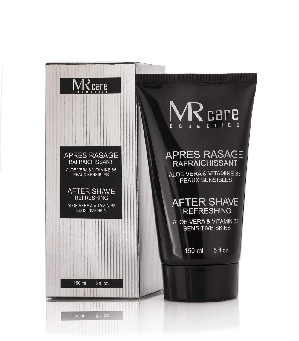 MR Care Cosmetics After Shave 150 ml - Beruhigender Balsam nach der Rasur, mit Aloe Vera und Vitamin B5, sportlicher Duft, Gesichtspflege, Hautpflege