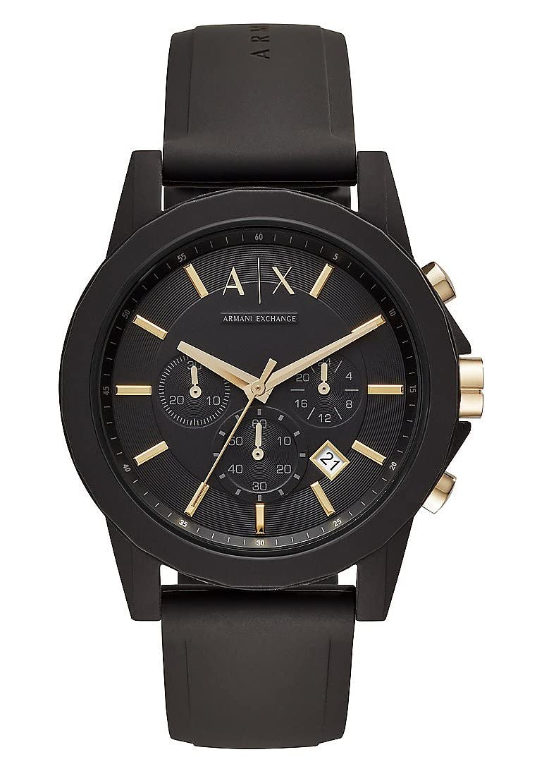 Armani Exchange Outerbanks AX7105 Zegarek Męski Kwarcowy, Ø 45 mm, Czarny