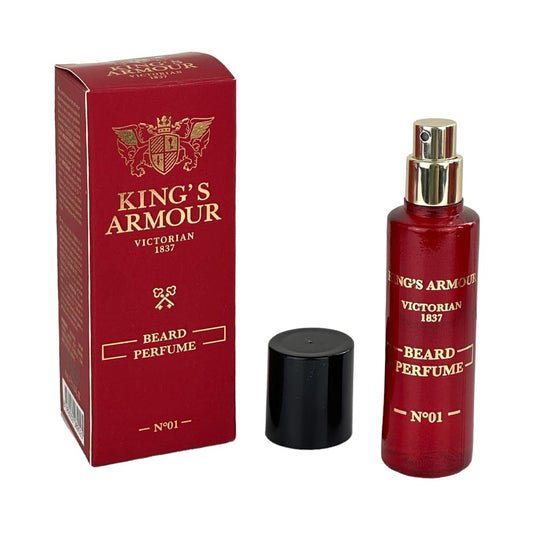 King’s Armour Beard Parfum Spray - Pflege und Duft für den Bart, Bartpflege Spray, 40ml