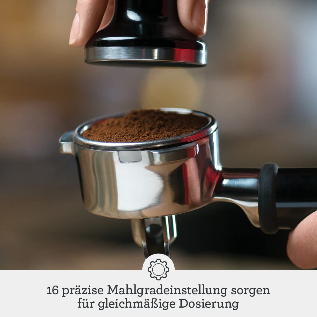 Sage - The Barista Express - Espressomaschine mit manuellem Milchaufschäumer - Gebürsteter Edelstahl