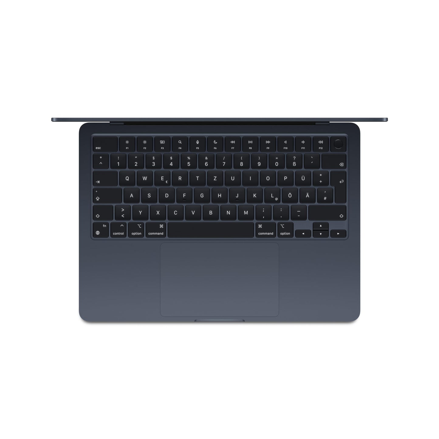 Apple 13" MacBook Air Laptop mit M3 Chip: 13,6" Liquid Retina Display, 16 GB gemeinsamer Arbeitsspeicher, 256 GB SSD Speicher, beleuchtete Tastatur, 1080p FaceTime HD Kamera, Mitternacht