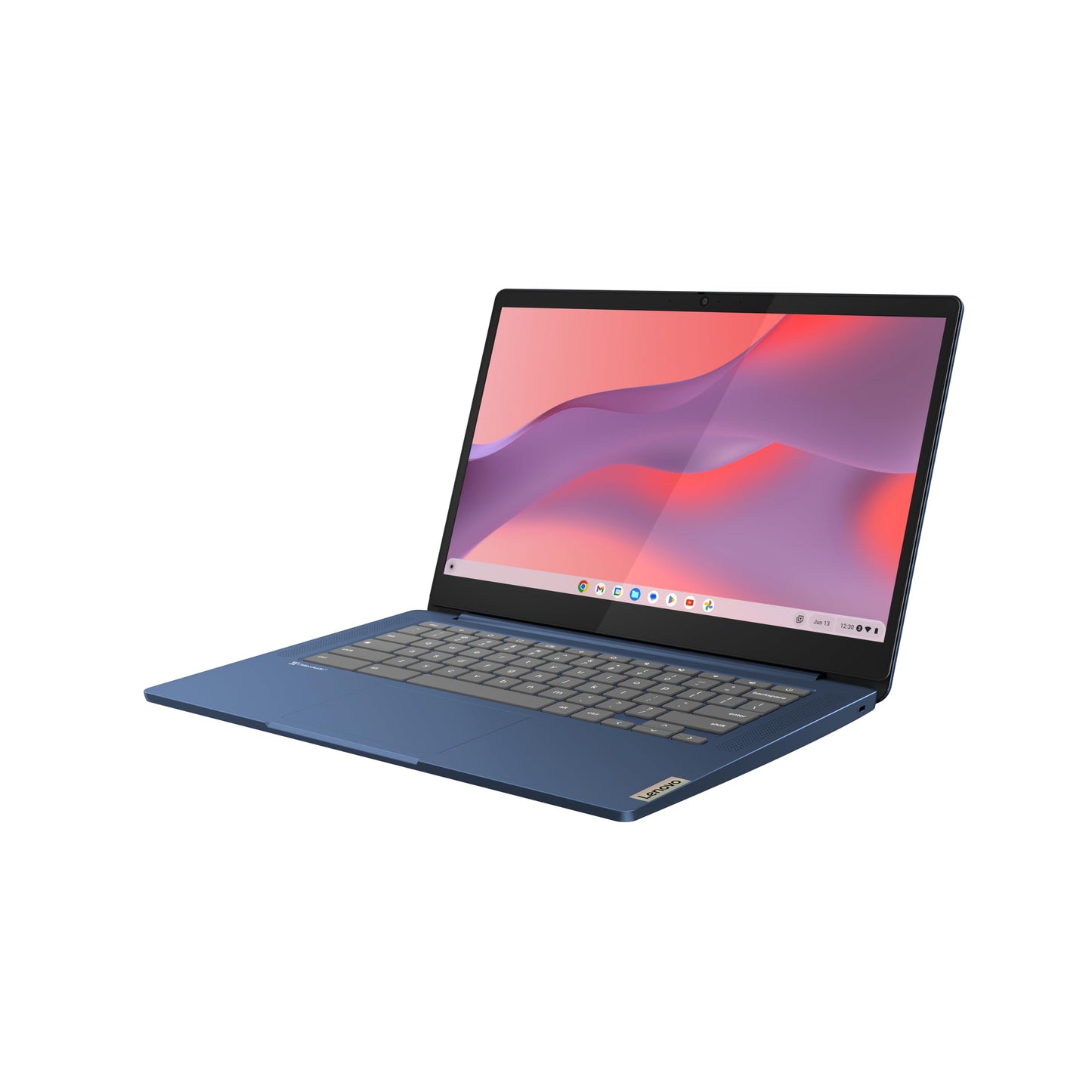 Lenovo Chromebook IdeaPad Slim 3 | 14" Full HD Display | MediaTek Kompanio 520 | 4GB RAM | 64GB SSD | ARM Mali-G52 Grafik | Chrome OS | QWERTZ | blau