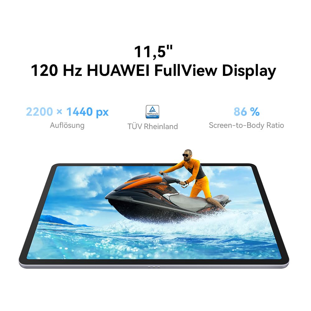 HUAWEI MatePad 11,5 Zoll Tablet, 2K FullView Display, WiFi 6, 6GB+128GB, 7700 mAh Akku, 6,85 mm dünnes Unibody-Metallgehäuse, Deutsche Version, grau