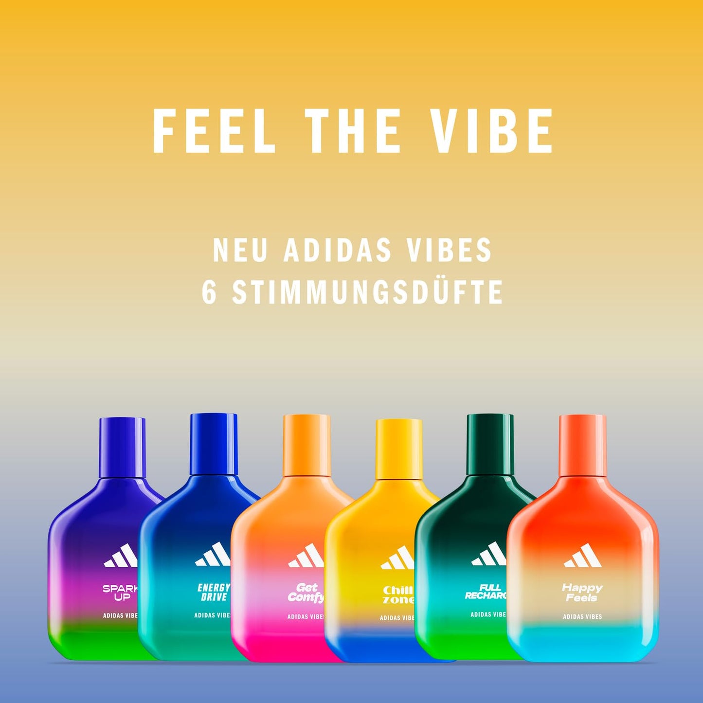 adidas Vibes Chill Zone Eau de Parfum, langanhaltender entspannender Unisex-Duft mit würzigen Noten und natürlichen ätherischen Ölen, 100ml