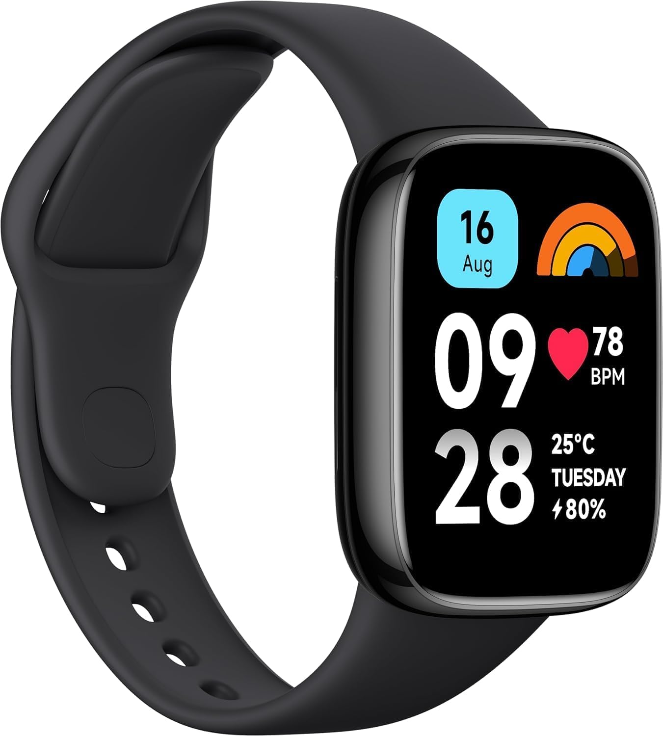 Xiaomi Redmi Watch 3 Active, 1.83 Inch LCD Display, Bluetooth Phone Calls, SpO2 and Heart Rate Monitoring, 5 ATM Water Resistance, 12 Days Battery Life, 100+ Fitness Mode, Black