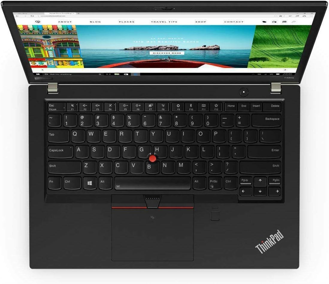 Lenovo ThinkPad T480s Business Laptop, 14 Zoll FHD (1920 x 1080), Intel Core i5-8350U bis zu 3,6 GHz, 16 GB DDR4 RAM, 512 GB SSD, US-Tastatur, Windows 10 Pro (Generalüberholt)