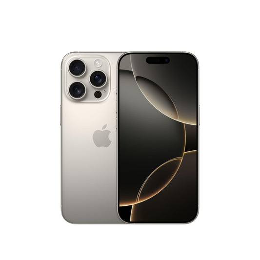 Apple iPhone 16 Pro 128 GB: 5G Handy mit Kamerasteuerung, 4K 120 fps Dolby Vision und einem großen Sprung bei der Batterielaufzeit. Funktioniert mit AirPods, Titan Natur