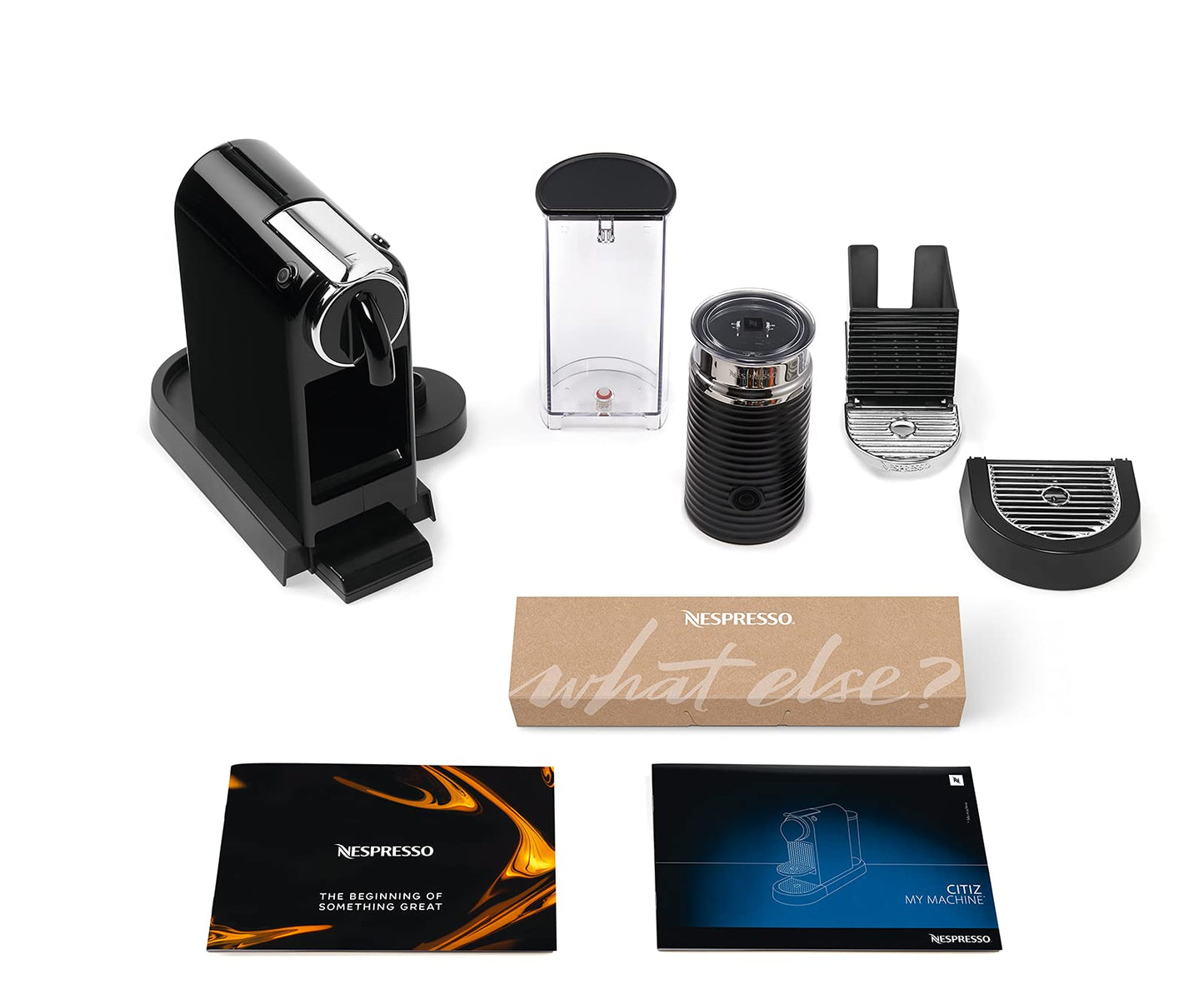 Nespresso De'Longhi EN267.BAE Citiz Kaffeemaschine mit Milchaufschäumer, Energiesparfunktion, 1710W, 1 Liter, 37.2 x 21.8 x 27.7 cm, Schwarz