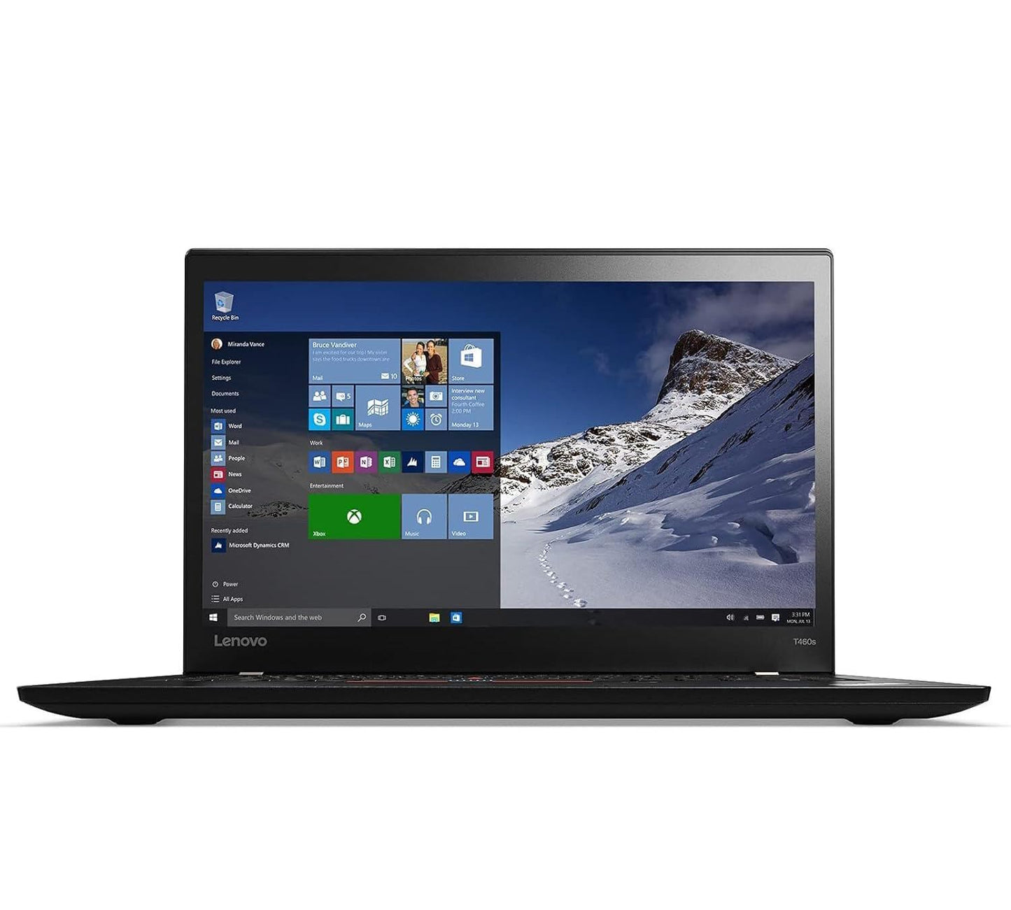 Lenovo ThinkPad T460s Businss Laptop, 14 Zoll FHD (1920 x 1080), Intel Core i7-6600U bis zu 3,4 GHz, 12 GB RAM, 256 GB SSD, Bluetooth, CAM, Windows 10 Pro (Generalüberholt)