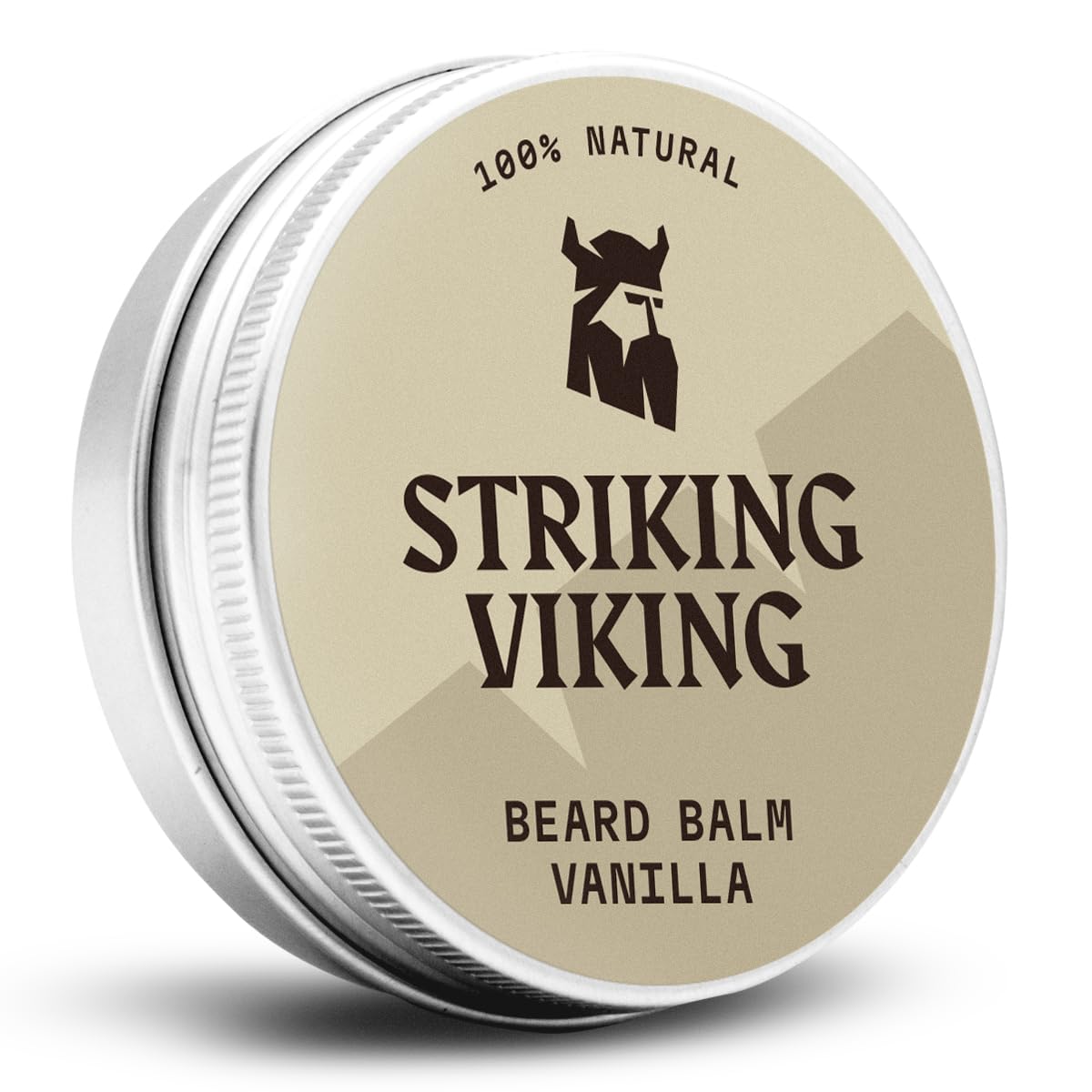 Striking Viking parfümfreier Bartbalsam von Viking – stylt, stärkt und macht Bärte und Schnurrbärte weich – 100% natürliche Bartpflege mit Bio-Sheabutter, Teebaum-, Argan- und Jojobaöl (vanilla)