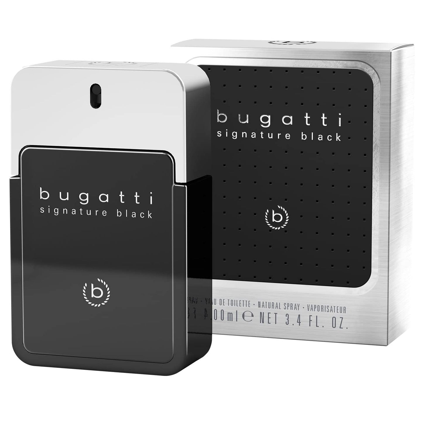 bugatti signature black Parfüm Herren 100ml I frisches Eau de Toilette für jedes Alter mit orientalisch-würzigem Duft I zu jedem Anlass und Gelegenheit | Parfum Herren I urban, elegant, intensiv