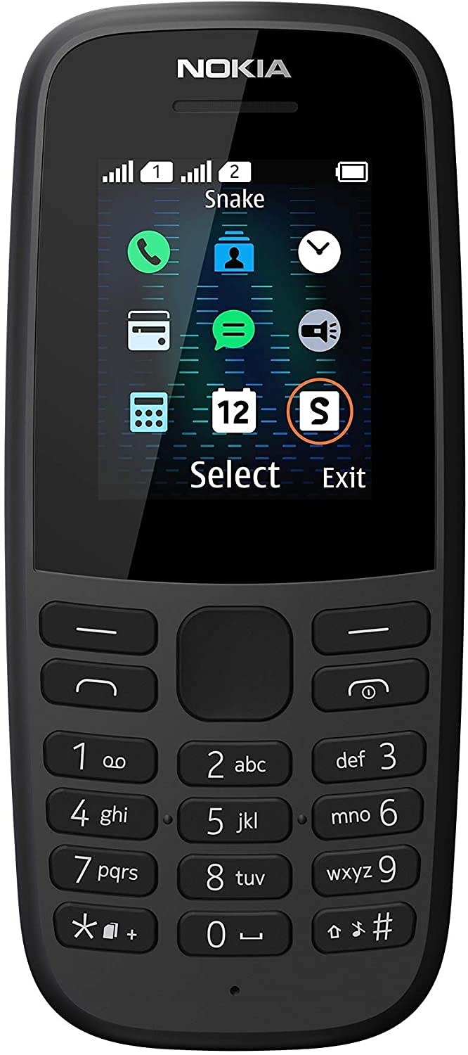 Nokia 105 Dual-SIM (2019) schwarz entsperrt