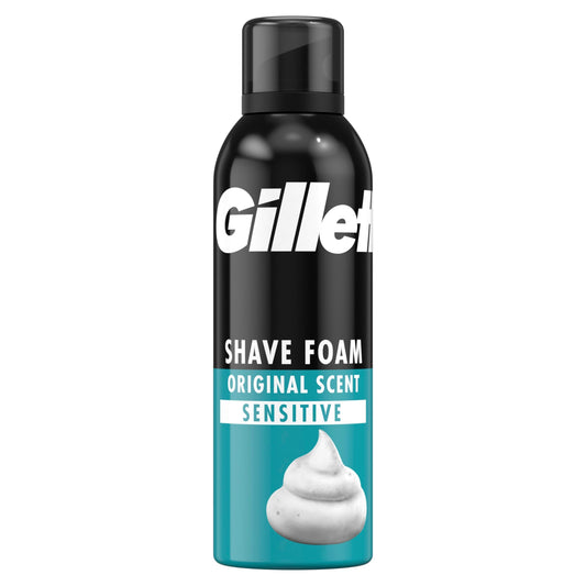 Gillette Classic Bartpflege Rasierschaum Männer (200 ml), Geschenk für Männer